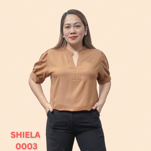 SHIELA BLOUSE 0003 - PLAIN RUST