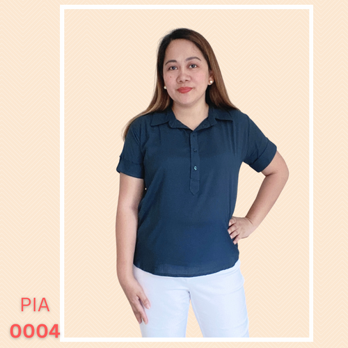 PIA BLOUSE 0004-MARINE GREEN