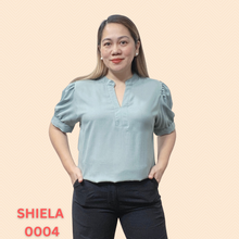 Load image into Gallery viewer, SHIELA BLOUSE 0004 - PLAIN TEAL GREEN