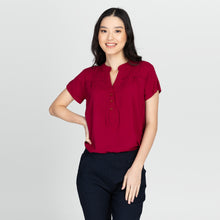 Load image into Gallery viewer, CARLA BLOUSE 0025 - PLAIN MAROON