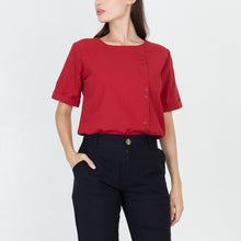 Load image into Gallery viewer, ISABELLA BLOUSE 0003-MAROON