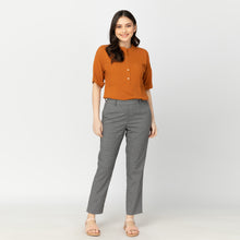 Load image into Gallery viewer, JAIMEE BLOUSE 0008 - PLAIN CHOCO RUST