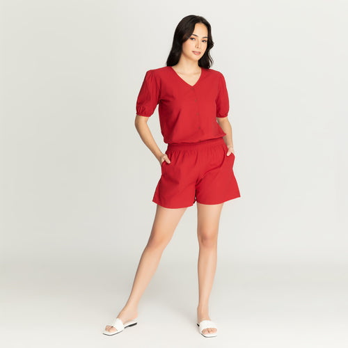 AMALIA SET 0003 - MAROON RED