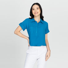 Load image into Gallery viewer, ARIANA BLOUSE 0002 - PLAIN AQUA BLUE