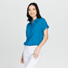 Load image into Gallery viewer, ARIANA BLOUSE 0002 - PLAIN AQUA BLUE