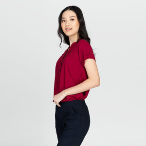 CARLA BLOUSE 0025 - PLAIN MAROON