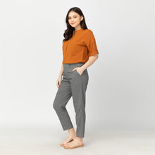 Load image into Gallery viewer, JAIMEE BLOUSE 0008 - PLAIN CHOCO RUST