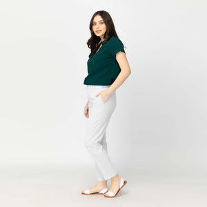 CAMERON BLOUSE 0016-PLAIN MARINE GREEN