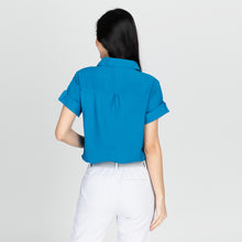 Load image into Gallery viewer, ARIANA BLOUSE 0002 - PLAIN AQUA BLUE