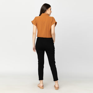 PRINCESS BLOUSE 0013 - PLAIN RUST