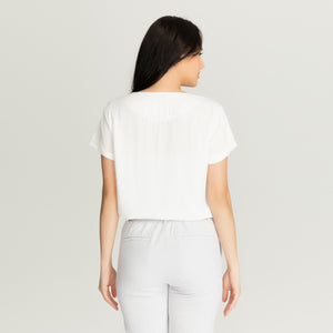 AMELIE BLOUSE 0009 - PLAIN WHITE