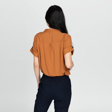 Load image into Gallery viewer, ALELIE BLOUSE 0003 -  PLAIN RUST BROWN