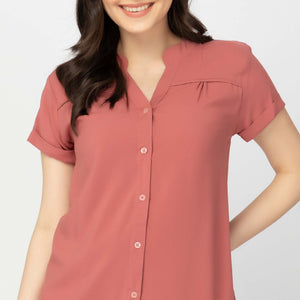 CAMERON BLOUSE 0018 - PLAIN OLD ROSE