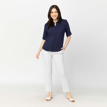 Load image into Gallery viewer, SHANE BLOUSE 0031 - PLAIN NAVY BLUE