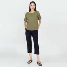 Load image into Gallery viewer, ISABELLA BLOUSE 0001 -ARMY GREEN