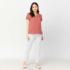 CAMERON BLOUSE 0018 - PLAIN OLD ROSE