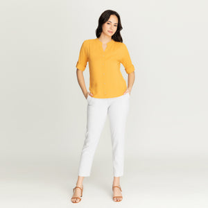 SHANE BLOUSE 0037 - PLAIN MUSTARD