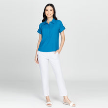 Load image into Gallery viewer, ARIANA BLOUSE 0002 - PLAIN AQUA BLUE