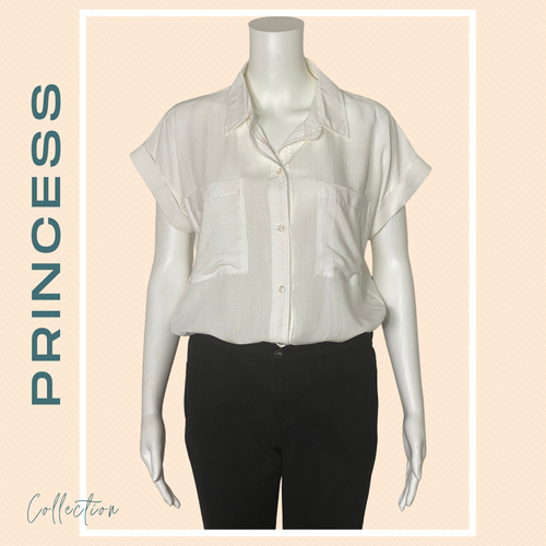 PRINCESS BLOUSE 0016 - PLAIN WHITE