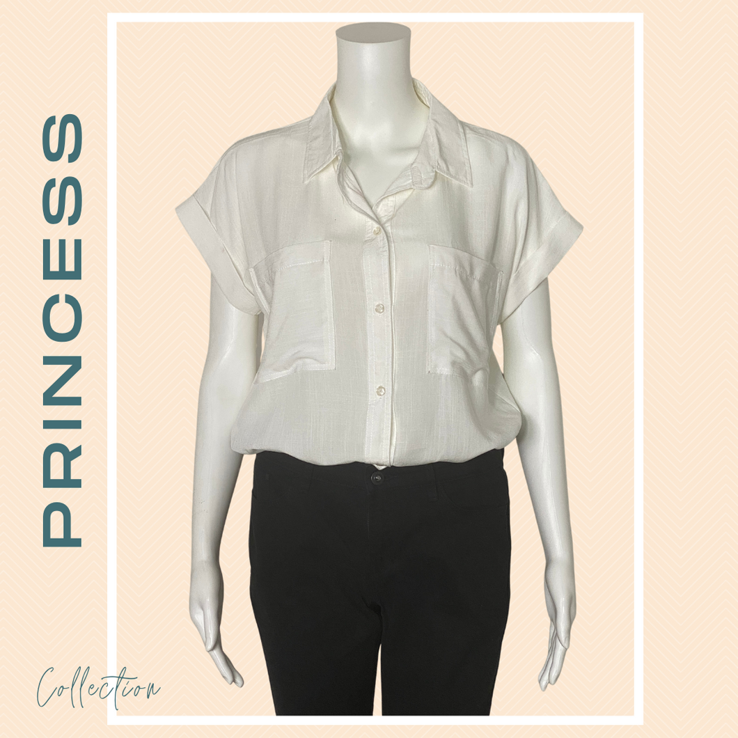 PRINCESS BLOUSE 0016 - PLAIN WHITE