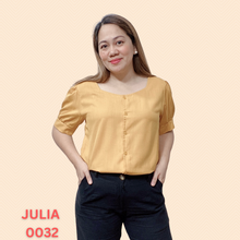 Load image into Gallery viewer, JULIA BLOUSE 0032 - PLAIN MUSTARD