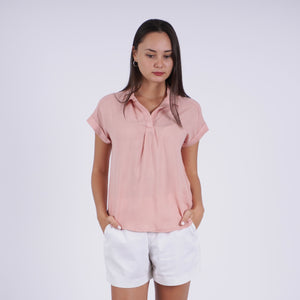 ALLISON BLOUSE 0021 - PLAIN LIGHT PINK