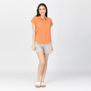 PRINCESS BLOUSE 0004 - PLAIN ORANGE