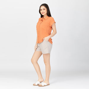 PRINCESS BLOUSE 0004 - PLAIN ORANGE