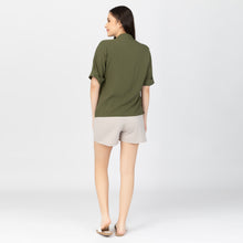 Load image into Gallery viewer, JAIMEE BLOUSE 0007 - PLAIN ARMY GREEN