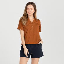 Load image into Gallery viewer, FRANCINE BLOUSE 0015-PLAIN RUST