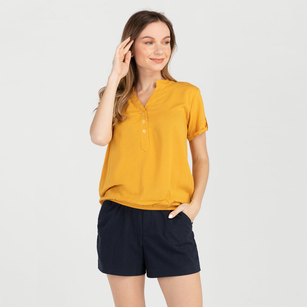 FRANCINE BLOUSE 0020-MUSTARD