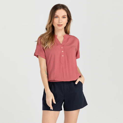 FRANCINE BLOUSE 0017-PLAIN OLD ROSE