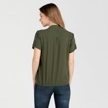 Load image into Gallery viewer, FRANCINE BLOUSE 0013 - PLAIN ARMY GREEN