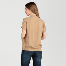 Load image into Gallery viewer, FRANCINE BLOUSE 0014-BROWN