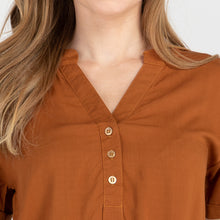 Load image into Gallery viewer, FRANCINE BLOUSE 0015-PLAIN RUST
