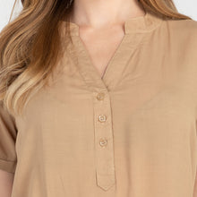 Load image into Gallery viewer, FRANCINE BLOUSE 0014-BROWN