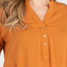 Load image into Gallery viewer, FRANCINE BLOUSE 0048 - PLAIN RUST ORANGE