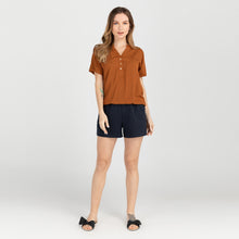 Load image into Gallery viewer, FRANCINE BLOUSE 0015-PLAIN RUST