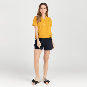 FRANCINE BLOUSE 0020-MUSTARD